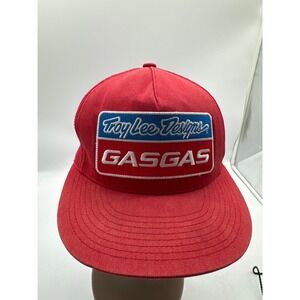 Troy Lee Designs GASGAS Yupoong Hat Cap Snap Back Mens Red Trucker Racing